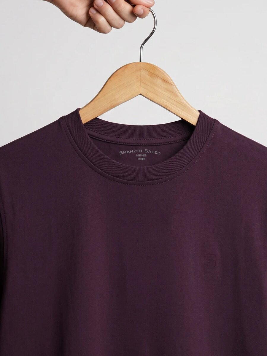 Maroon Basic T-Shirt (TEE-497)