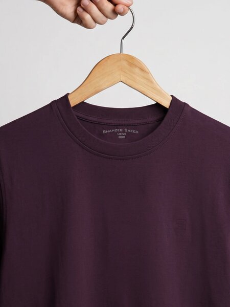 Maroon Basic T-Shirt (TEE-497)