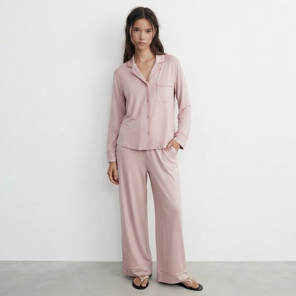 Cloud Pajama Set - Dusty Pink