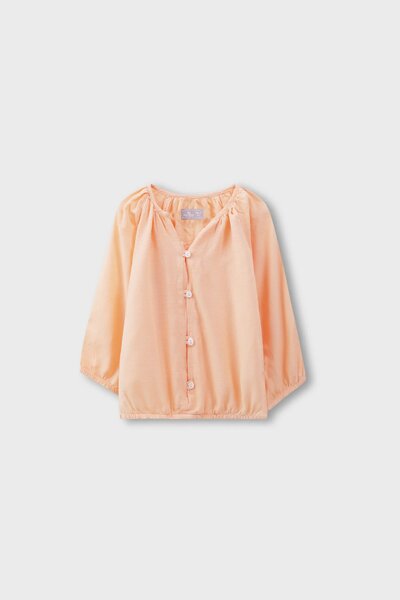 Peach Elasticated Top