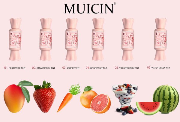 MUICIN - Lip & Cheek Water Candy Fruit Tints - Juicy Radiance