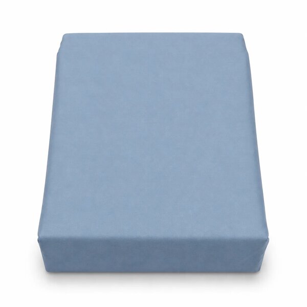 Premium Double Bed Sheet 96x102" – Light Blue Dyed Cotton | Soft, Cool & Elegant Bedding Set