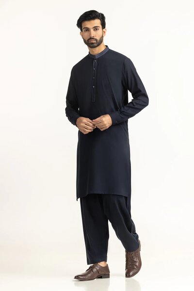 Regular Fit Embroidered Suits