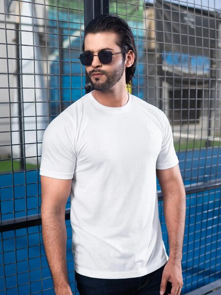 White Basic T-Shirt (TEE-312)