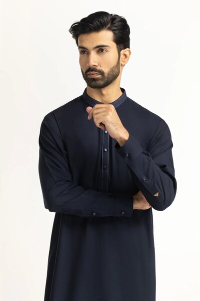 Regular Fit Embroidered Suits