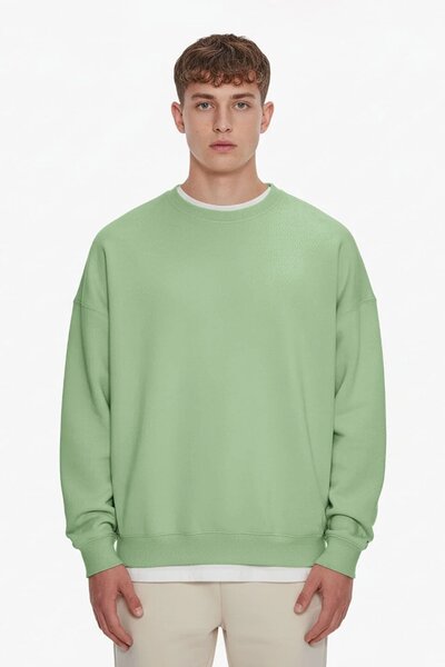 Bzx Men's Oversized Drop Shoulder Sweat Shirt