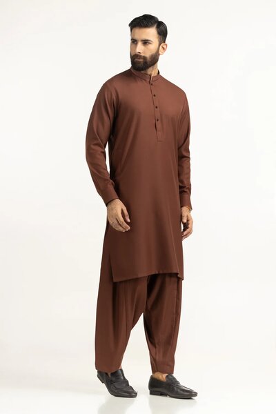 Regular Fit Embroidered Suits
