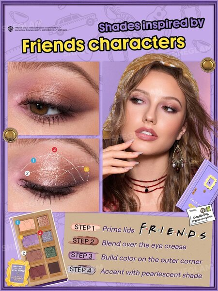 Shein Sheglam - Friends™ Purple Door Eyeshadow Palette