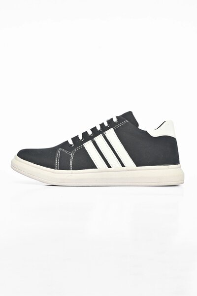 MR Men's Stripe Style Lace-up Sneaker Shoes