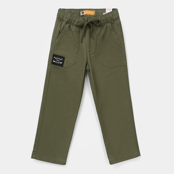 Boys Twill Pants Golf - Green