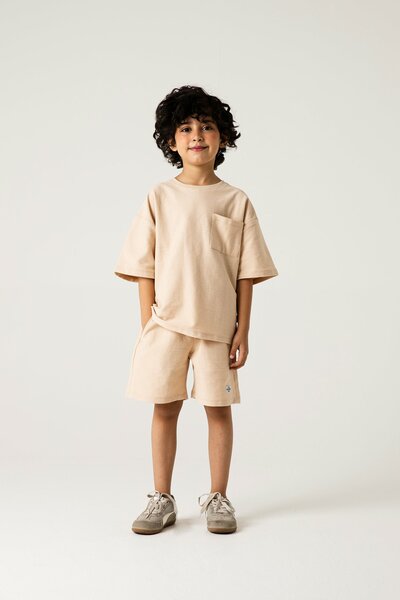 Boys Relaxed Beige Co-ord Set
