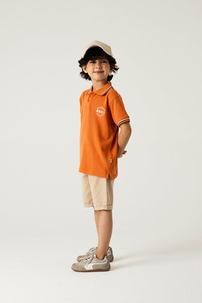 Boys MMXI Classic Rust Polo
