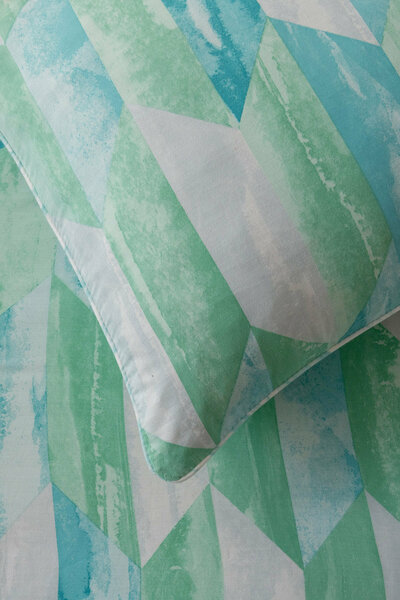 Aqua Prism Quilt Cover Set