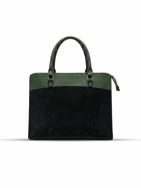 Craze Suede Green Laptop Bag