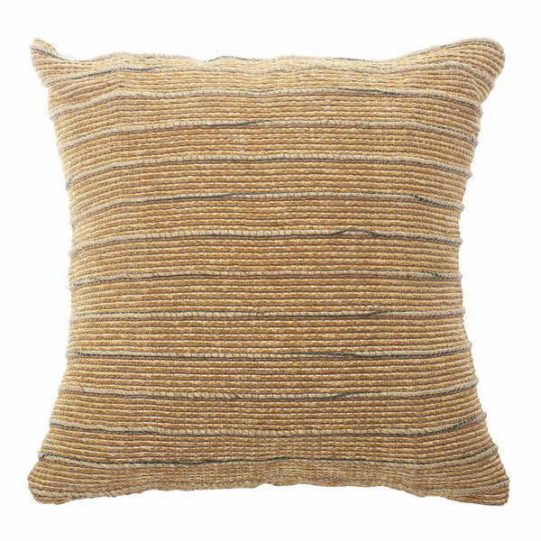 Soft Bark Cushion Cover 16x16" – Rustic Textured Decorative Pillow Cover