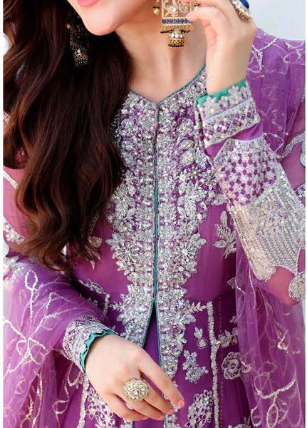 Bachelorette by Mushq Unstitched Embroidered Chiffon 3 Piece Suit MU26UBF Dream Girl MUNCH260104 - Festive Collection