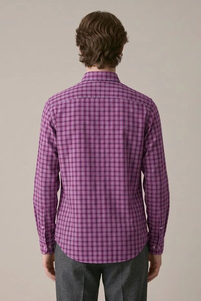Polo Republica Men's Grid Check Casual Shirt