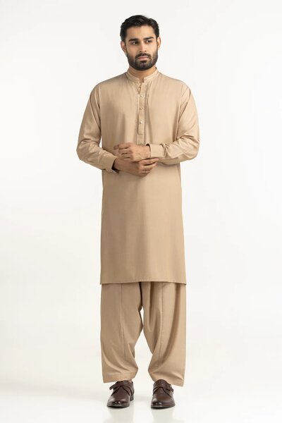 Regular Fit Embroidered Suits