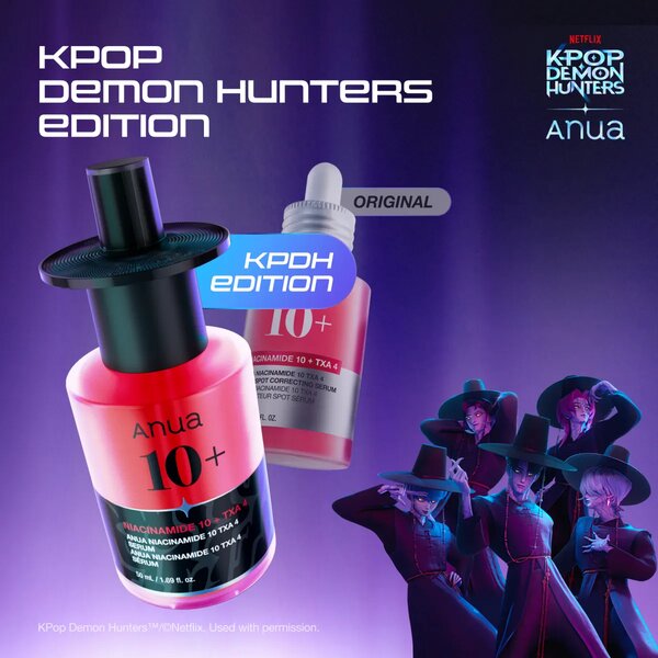 Anua - Niacinamide 10 TXA 4 Serum for Brightening and Dark Spots - 50ml (Kpop Demon Hunters Edition)