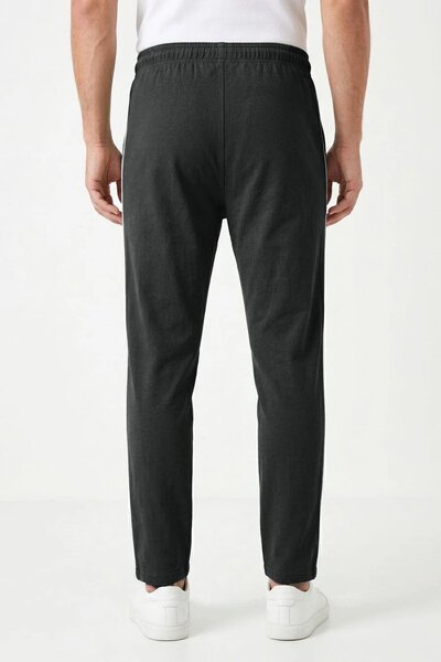 Men's Contrast Piping Pleated Trousers