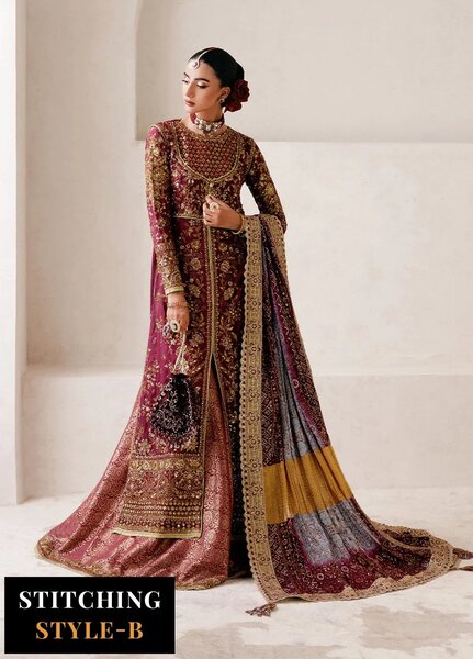 Aik Atelier Embroidered Silk Suits Unstitched 3 Piece AIK25WU D-04 - Formals Collection