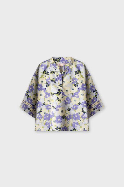 Sky Bloom Cotton Baggy Top