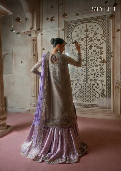 Aik Atelier Unstitched Embroidered Khaadi Net 3 Piece Suit AIK26UAAW B2609 - Wedding Collection