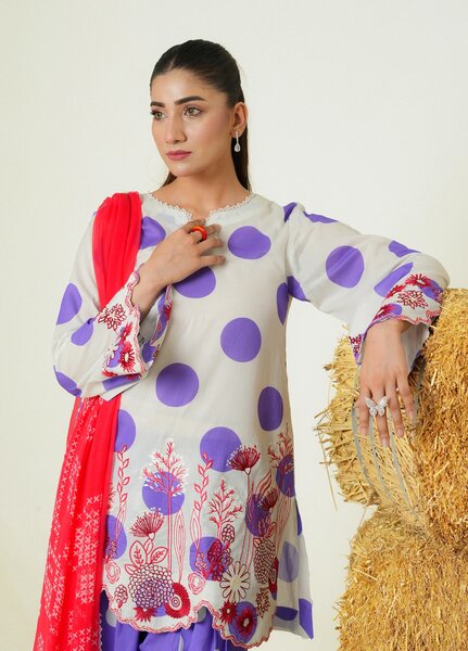 Zar e Jahan by Huma Gul Unstitched Printed Lawn 3 Piece Suit SEREENHG-904 - Casual Collection