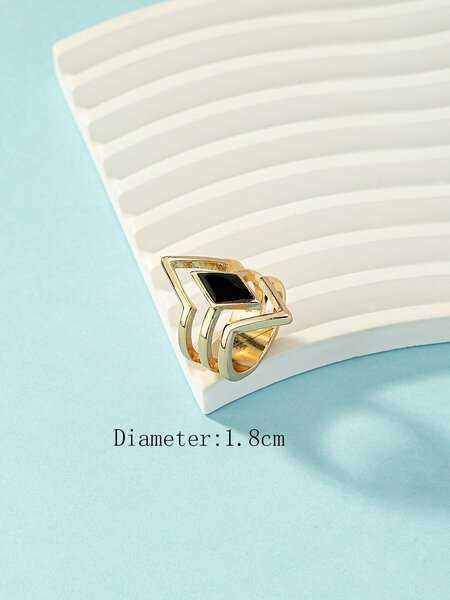 Shein - Geometric Decor Ring