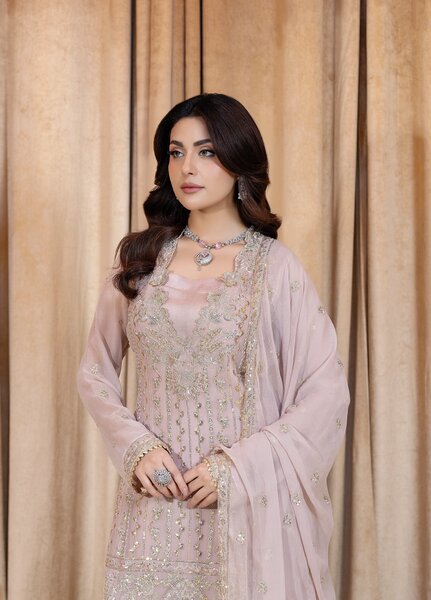 Daastan Raum by Sarb Unstitched Embroidered Chiffon 3 Piece Suit RS26UCD DCL-02 - Festive Collection