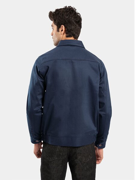 Brumano Mens RTW Solids Cotton Jacket Suit Navy Blue Twill Collar Winter Collection