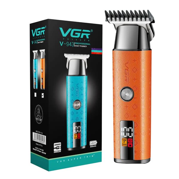VGR - Professional Hair Trimmer For Men | Precision T-Blade Cutting With 100 Min Runtime & Turbo Mode