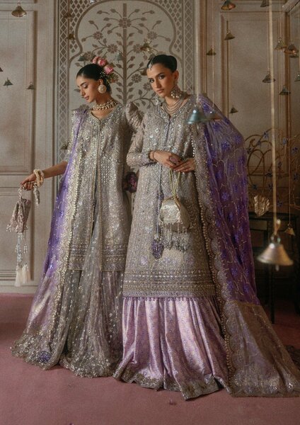 Aik Atelier Unstitched Embroidered Khaadi Net 3 Piece Suit AIK26UAAW B2609 - Wedding Collection