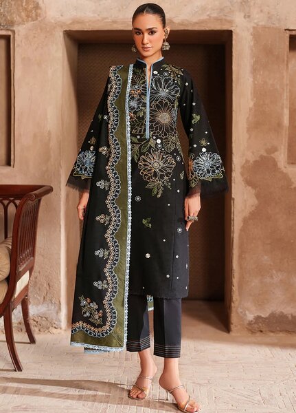 Suroor by Bin Ilyas RTW Embroidered Jacquard Lawn 3 Piece Suit BI26PSL 244A - Festive Collection