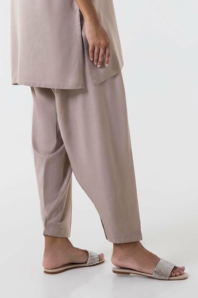 Stitched Beige Shalwar