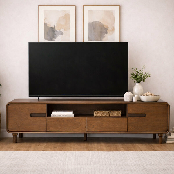 Nysa Solid Wood TV Unit