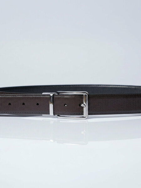 Black & Dark Brown Reversible Belt (BELT-958)