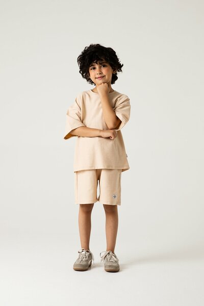 Boys Relaxed Beige Co-ord Set