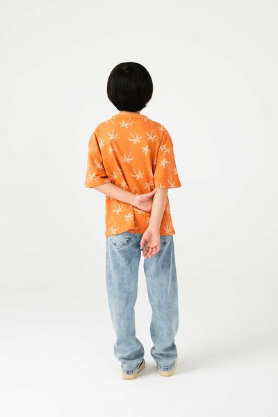 Boys Rust Palm Relaxed Tee