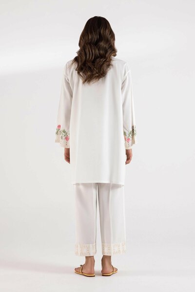 Stitched Lawn Embroidered Culotte