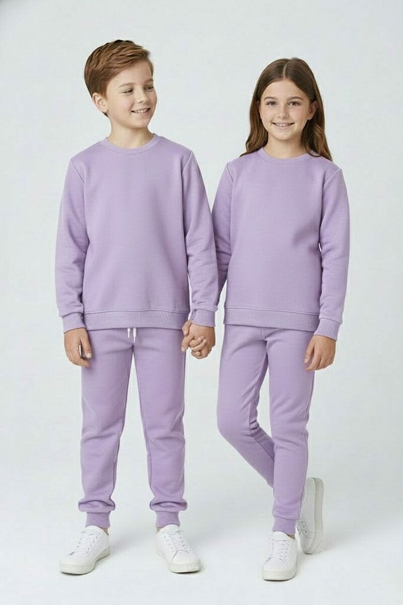 Tiny Teens Kid's Basic Fleece Twin Set