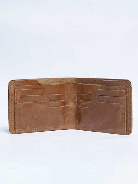 Light Brown Leather Wallet (W-283)