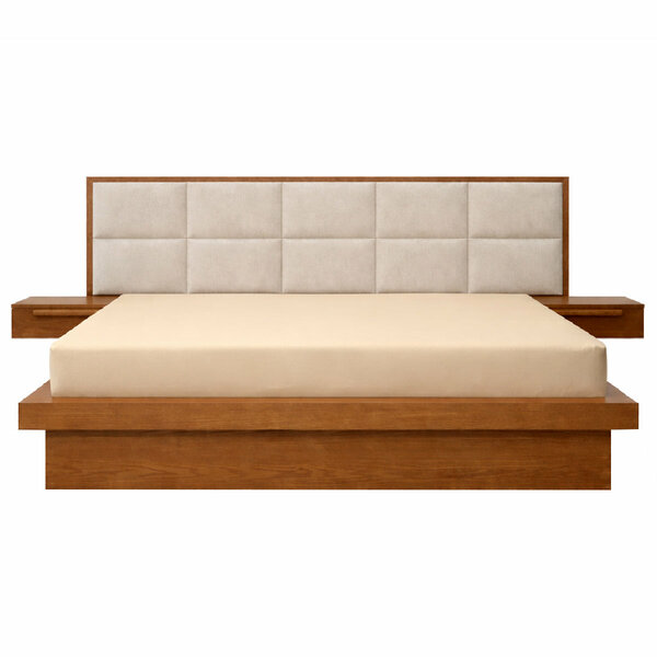Nora Bedroom Set - King Size Bed with Dresser and mirror