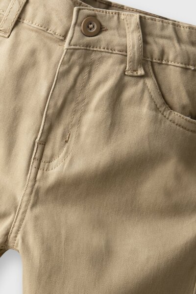Boys Smart Straight Khaki Pants