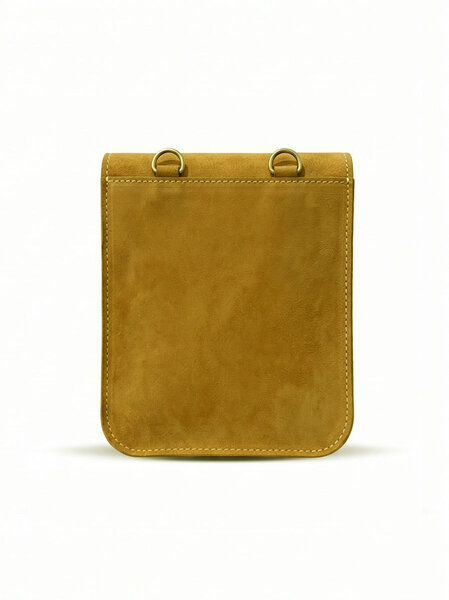 Pull Up Leather Cross Body Bag Camel