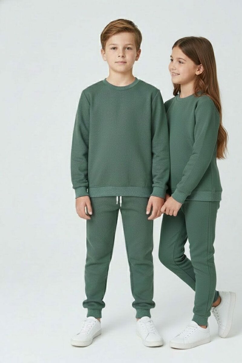 Tiny Teens Kid's Basic Fleece Twin Set