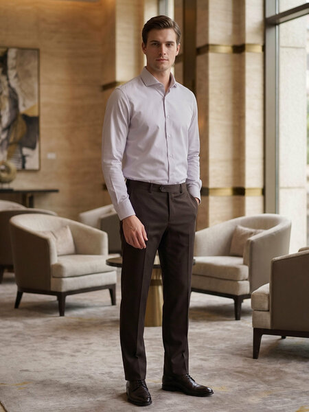 Fawn Plain, Cutaway Collar, Poplin Formal Shirt (FS-3071)