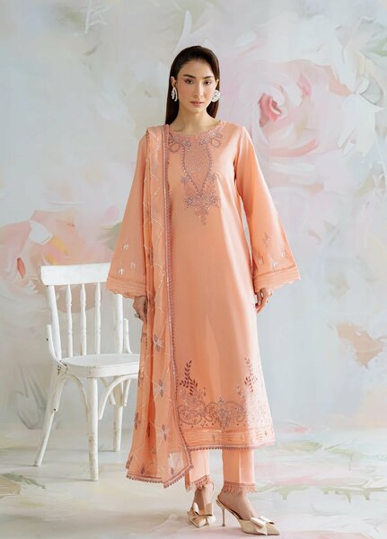 Core by Daria Clothing Unstitched Embroidered Lawn 3 Piece Suit DC26UCL DA-75 - Summer Collection