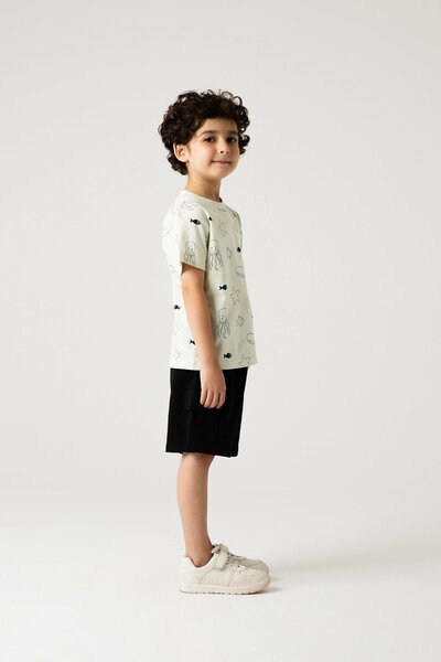 Boys Ocean Creature Printed T-shirt