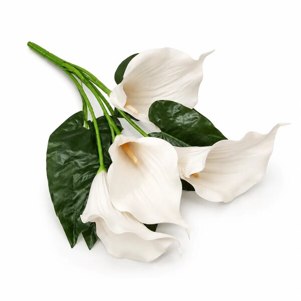 Magnolia White Flower – Decorative Artificial White Magnolia Flower Branch for Home Décor